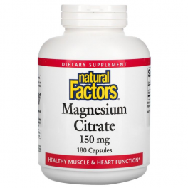 Natural Factors Магния цитрат 150 мг 180 капс