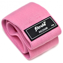 FitRule Фитнес-резинка тканевая (41 кг розовая)